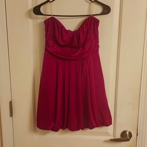 Strapless mini dress